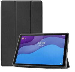  Triple Folding bőrhatású támasztós fliptok Lenovo Tab M10 HD Gen 2 TB-X306, fekete
