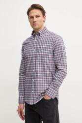 Gant pamut ing férfi, legombolt galléros, bordó, regular, 3250002 - burgundia M