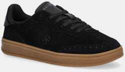 Tommy Hilfiger velúr sportcipő TH HERITAGE SNEAKER - fekete Női 37
