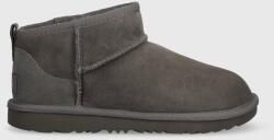 Ugg gyerek hócipő velúrból KIDS CLASSIC ULTRA MINI szürke - szürke 33.5