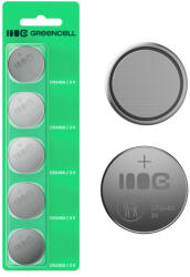 Green Cell 5x CR2450 3V 600mAh lítium gombelem kulcshoz, órához, távirányítóhoz, mérleghez X5CR2450 (36876)