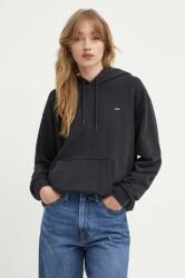 Levi's felső fekete, női, sima, kapucnis, A5943 - fekete S