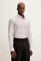 HUGO BOSS pamut ing galléros, fehér, slim - fehér 42