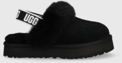 Ugg bőr papucs Funkette fekete - fekete 33.5