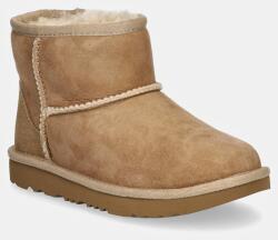 UGG gyerek hócipő velúrból Classic Mini II - bézs 36