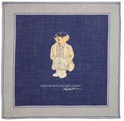 Ralph Lauren gyapjú és selyem sál - sötétkék Univerzális méret