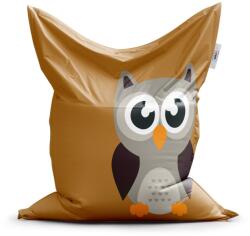 Czech Print s. r. o Classic babzsák rajzolt bagoly - gyerek, barna