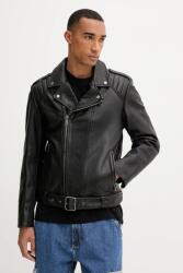 HUGO bőrdzseki - fekete M - answear - 178 790 Ft