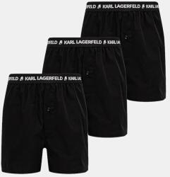 Karl Lagerfeld pamut boxeralsó 3 db - fekete S