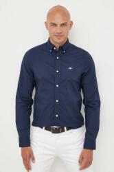 Gant pamut ing férfi, legombolt galléros, sötétkék, slim - sötétkék S - answear - 40 990 Ft