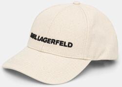 Karl Lagerfeld pamut baseball sapka - bézs Univerzális méret - answear - 19 990 Ft