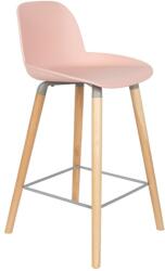 Zuiver Rózsaszín műanyag bárszék ZUIVER ALBERT KUIP 65cm (1500054)