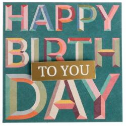  Artebene mini képeslap borítékkal (8x8 cm) Happy Birthday (5) (125050)