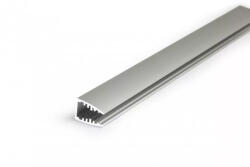 TOPMET MIKRO10 6mm-es üveg élvilágításra eloxált GEN2 LED profil 4000mm Topmet (SL 68000420)