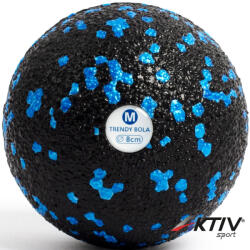 Trendy Sport Masszázs labda Trendy Bola fekete-kék 8 cm (9116MB)