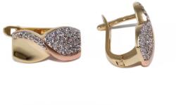 Ékszershop Bicolor köves fantázia arany fülbevaló (1312633)