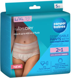 Canpol Babies Eldobható szülés utáni bugyi betéttel 2 az 1-ben L/XL (5db)