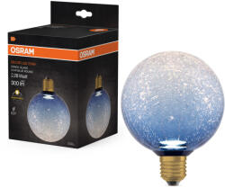 OSRAM E27 LED izzó, Fagyos gömb alakú, 3, 5 W, 300 lm, 2700 K, meleg, dekoratív kék, Osram (4099854608421)