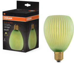 OSRAM LED izzó E27 ovális 3.5W 300lm 2700K Meleg, dekoratív zöld Osram (4099854608810)