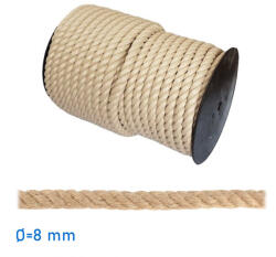  Sodrott szintetikus kender kötél felúszó 8 mm GLC (2264116)