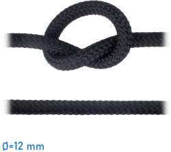 Kötél felúszó fekete 12 mm GLC (1114515)