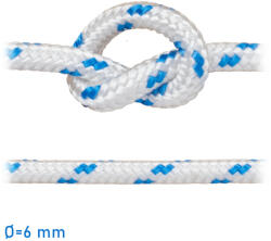  Kötél felúszó fehér (kék jelzőszállal) 6 mm GLC (1113040)