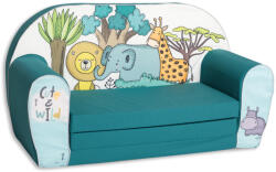 Mama Kiddies prémium szétnyitható dupla gyerekfotel - Animals on Bayou