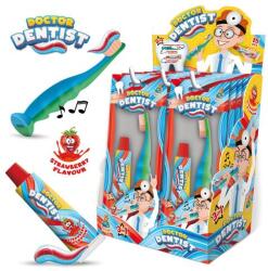  Doctor Dentis Fogkefe alakú nyalóka és Fogkrém alakú eperízű szirup 24g