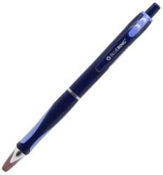 BLUERING Golyóstoll nyomógombos Bluering® V5 kék test gumírozott fogó, írásszín kék