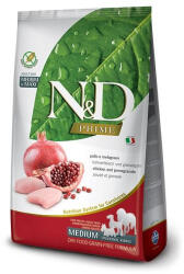 N&D Prime Adult Med/Max Csirke&Gránátalma 12 kg