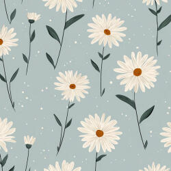 Takoy Prémium pamut NELA kék mini virágok Aia