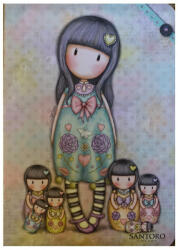 Santoro Santoro Gorjuss vonalas füzet, Dolls, 40+4 lap, A/5 - MAR MAR (PI_2018_203-0013_kisbaba)