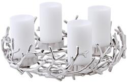 Edzard Adventi koszorú Porus Ø 42 cm, ezüst - EDZARD