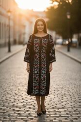 Ie traditionala Rochie Traditionala cu broderie Dafina 3