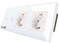 Mentor Kit Priza si Intrerupator Smart wireless ES026 2.2 incastrat WiFi 16A 4x1000W