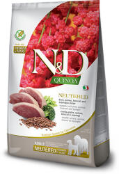 N&D Quinoa Neutered Adult Medium & Maxi Duck & Broccoli & Asparagus 2x12 kg