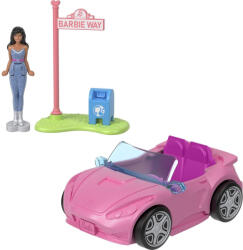 Mattel Mattel Barbie: Mini BarbieLand - Păpușă și vehicul decapotabil (HYF42) (97565) Papusa Barbie