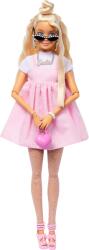 Mattel Deluxe Style - Păpușă în rochie Barbiecore roz pastelat (HYV27) (HYV27) Papusa Barbie