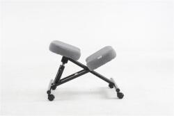 Antares Térdeplőszék, gázliftes, szürke szövetborítás, fekete fém váz (BBSZV433)