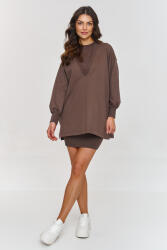 Makadamia Női ruha+pulóver szett M867 | csokoládé