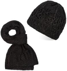 Paolo Peruzzi Női sapka + sál szett ZZ-11-BL | fekete