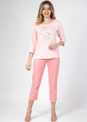 REGINA Női pamut pizsama | rózsaszín