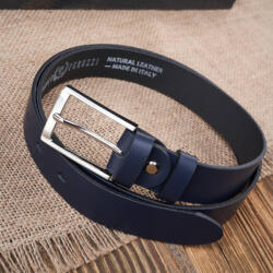 Paolo Peruzzi Bőröv ezüst csattal 90 cm | kék