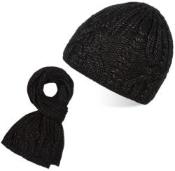 Paolo Peruzzi Női sapka + sál szett ZZ-12-BL | fekete