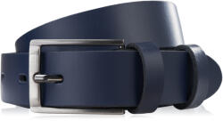 Paolo Peruzzi Férfi sötétkék bőr öv csattal 110 cm | sötétkék