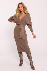 MOE Kötött ruha övvel M810 | cappuccino