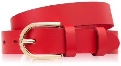 Paolo Peruzzi női bőr öv arany csattal 90 cm | piros