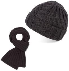 Paolo Peruzzi Női sapka + sál szett ZZ-14-DBBR | sötétbarna