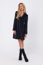 MOE velúr ruha M767 | grafit