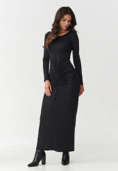 Makadamia Testhezálló maxi ruha | fekete